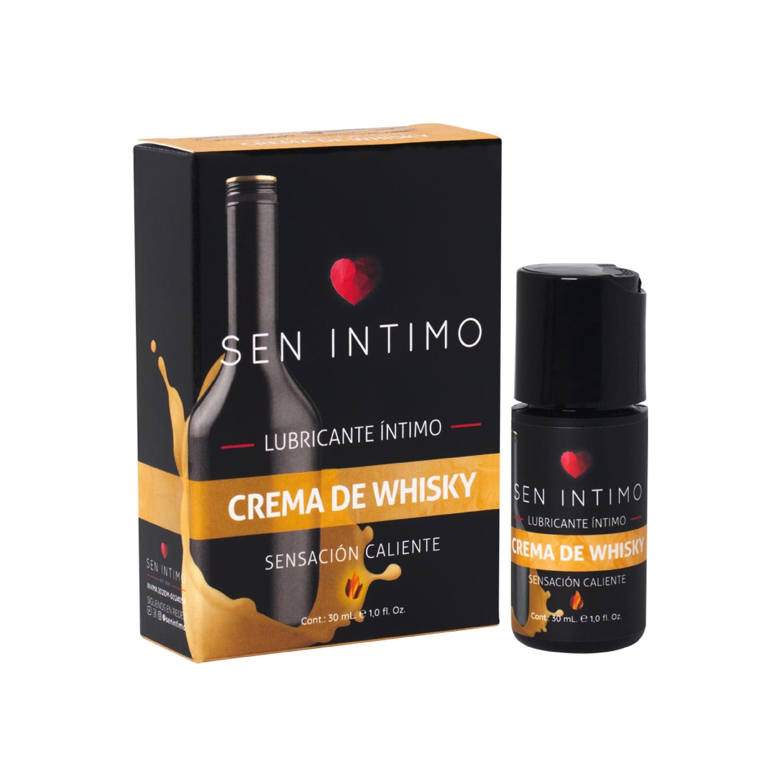 LUBRICANTE CALIENTE SEN CREMA DE WISKY X30 ML — referencia S19