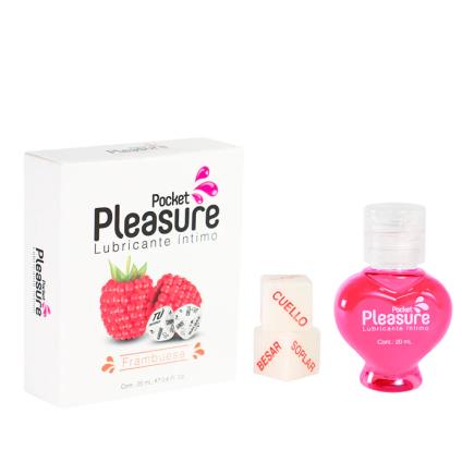 LUBRICANTE CALIENTE MAS DADOS POCKET SABOR A MORA X20 ML — referencia S73